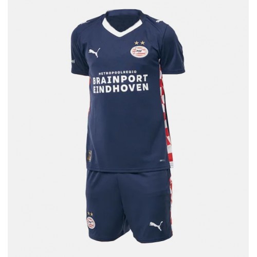 Fotbalové Dres PSV Eindhoven Dětské Venkovní 2025-26 Krátký Rukáv (+ trenýrky)